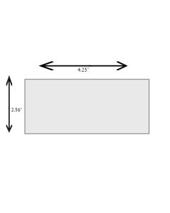 Custom 4.25 x 2.56